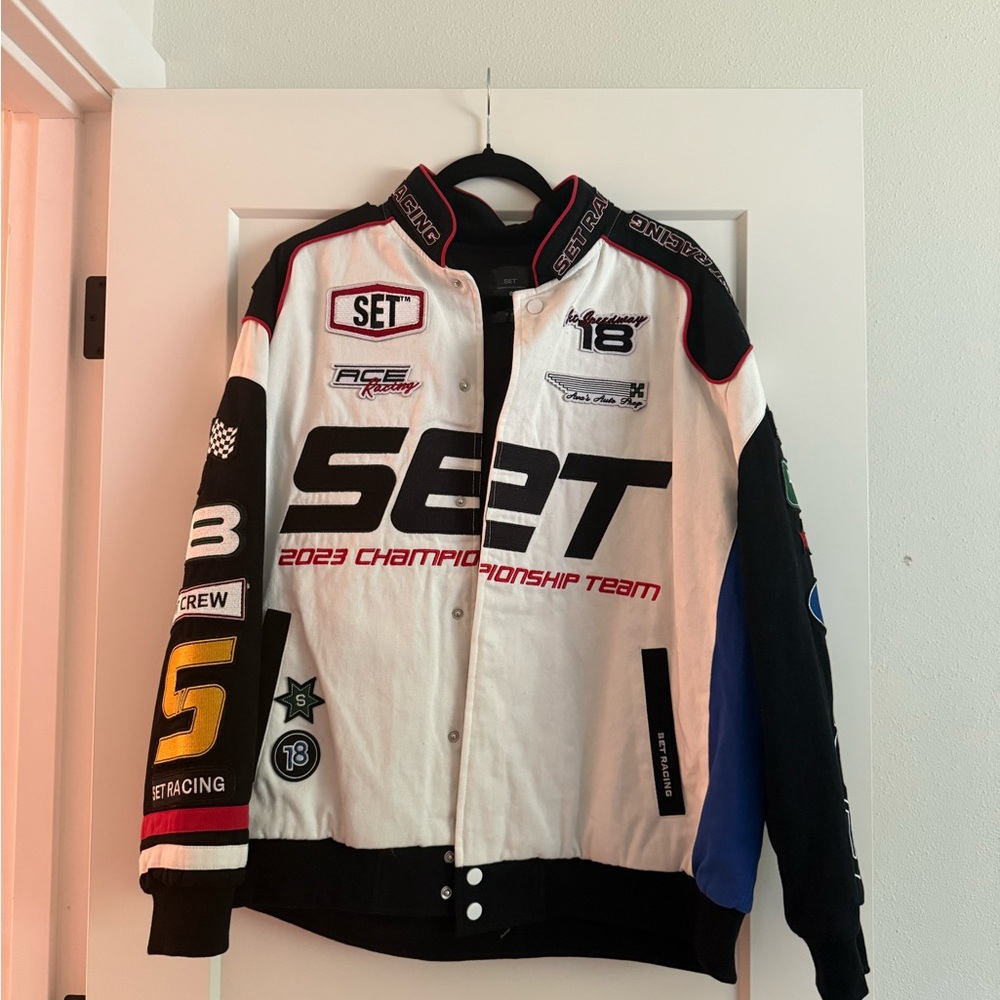 Set Active COTTON TWILL SPEEDWAY RACING JACKET
